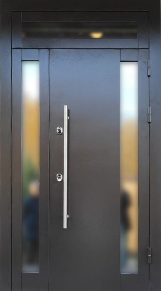 №33. Дверь "Авангард" 1,5-створчатая с фрамугой (2380х1200 мм)