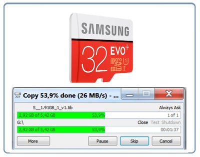 Карта памяти Samsung EVO Plus microSD UHS-I 32 ГБ