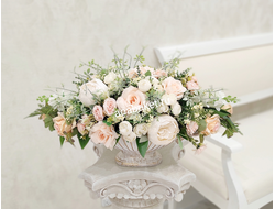 Букет Искушение № УНС043 - собран в вазе из искусственных цветов/отличное качество - Купить в Москве