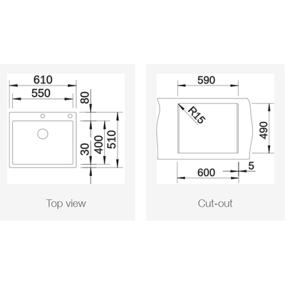 Мойка Blanco Claron 550-IF/A