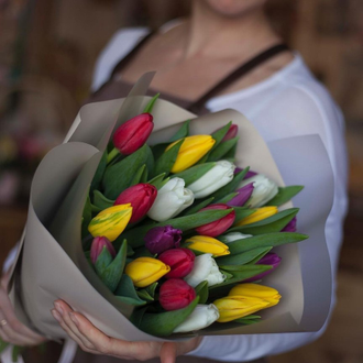 Букет тюльпанов микс (конструктор)