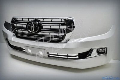 Бампер Toyota Land Cruiser 200 2007-2015 в стиле 2016+