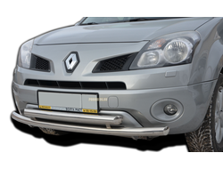 Защита переднего бампера двойная d60/60 для Renault Koleos (2008-2016)
