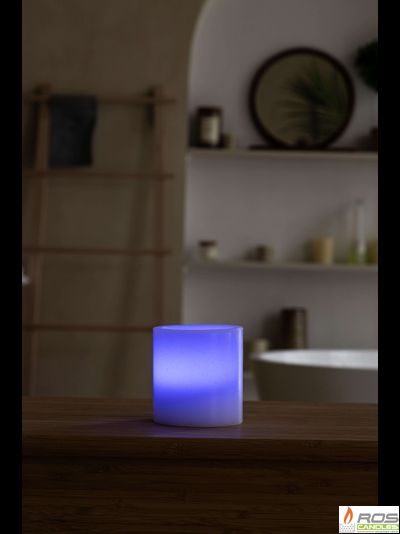 Гладкий парафиновый плафон для LED свечей - 9,2*10см