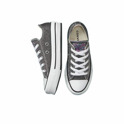 Мужские серые Кеды Converse Chuck Taylor All Star Lift Platform Glitter 372742C