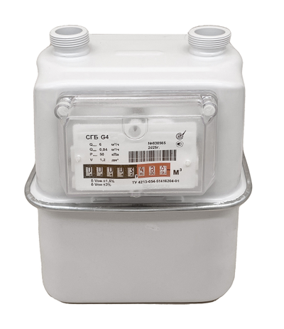 Счетчик газа СГБ G4 М33х1,5 (верхний) (лев.)