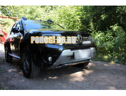 Защита радиатора Renault Duster 2015- chrome верх
