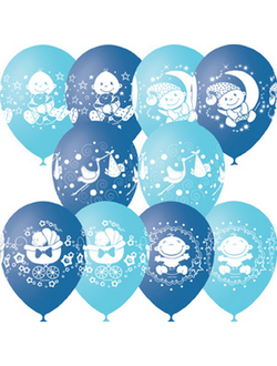 Воздушные шары с гелием "С новорожденным" (к)