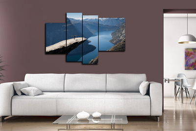 Модульная картина "Акробатика на природе"