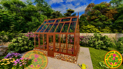 Теплица из алюминия и стекла ЧЕСТЕРФИЛД ОПТИМАЛ 3х4