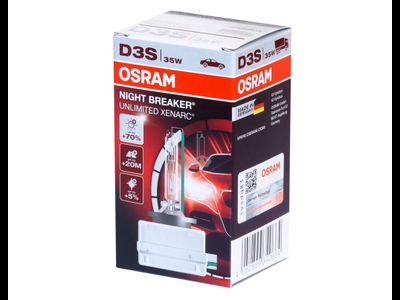 Ксеноновая лампа D3S OSRAM 66340XNB Night Breaker Unlimited Xenarc (+70%), 35W, 1шт
