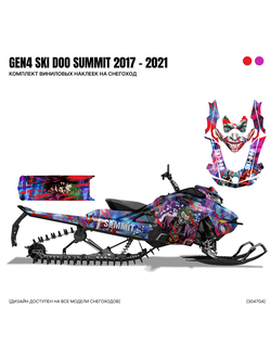 Наклейки на снегоход GEN4 G4 SKI DOO Summit 2017 2018 2019 2020 2021 JOKER #3047G4