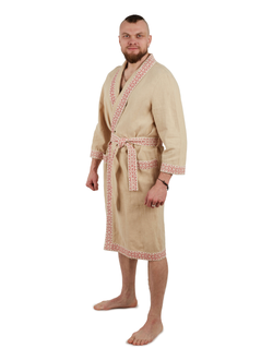 Халат для бани и дома из крапивы "Легкий пар"