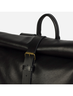 Ремешок из натуральной кожи в рюкзаке Kokosina Rolltop