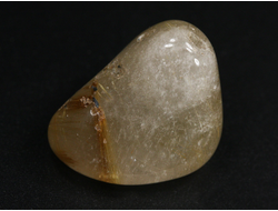 Кварц с рутилом (рутиловый), галтовка, Бразилия (22*16*15 мм, 7 г) №35189