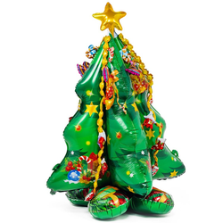 Ходячий шар "Елка зеленая нарядная" 3D