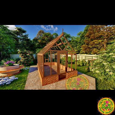 Базовая комплектация теплицы ЧЕСТЕРФИЛД ИДЕАЛ размером 5000 х 3000мм.