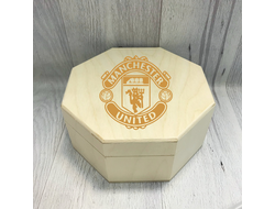 Шкатулка с гравировкой Манчестер Юнайтед, Manchester United FC №1