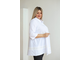 Женская одежда - Женская удлиненная стильная Туника арт. 625 (Цвет белый) Размеры 54-72