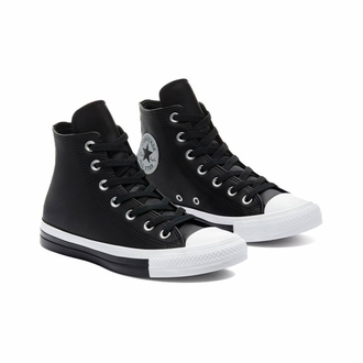 Кеды Converse Chuck Taylor All Star кожаные черные высокие