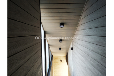 Облицовка помещения ДПК