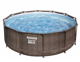 Каркасный бассейн Bestway Steel Pro Max 366х100 см (56709) (ротанг)
