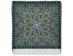 Павловопосадский платок Шафран 1155-2