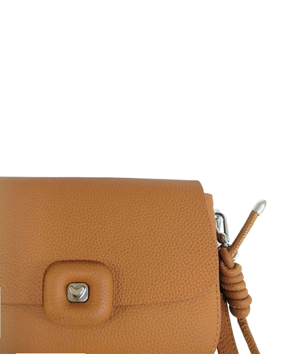 (АРТИКУЛ: 9752/1/91) СУМКА ЖЕНСКАЯ МАЛЕНЬКАЯ, НАТУРАЛЬНАЯ КОЖА, СВЕТЛО-КОРИЧНЕВАЯ "КЭМЕЛ", ДВА ОТДЕЛЕНИЯ,  ДВА РЕМНЯ ЧЕРЕЗ ПЛЕЧО