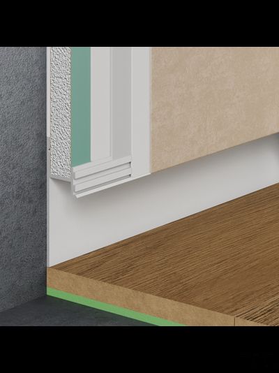 Теневой плинтус скрытого монтажа Pro Design 380 Грунт под покраску