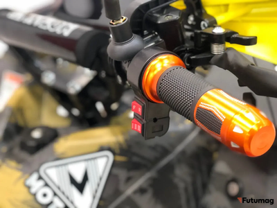 Электровадроцикл MOTAX Grizlik E1500 2024 Красный камуфляж