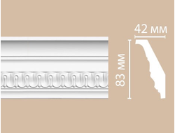 Потолочный плинтус из полиуретана с орнаментом DECOMASTER (Декомастер) - DT 36 (83х42х2400мм)
