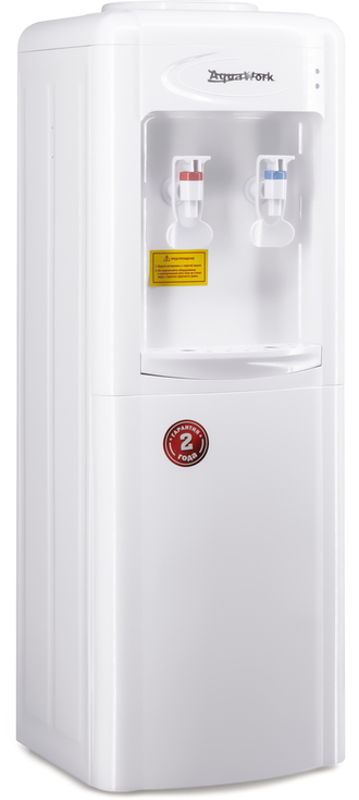 Кулер для воды Aqua Work 10-LR белый, с нагревом и компрессорным охлаждением