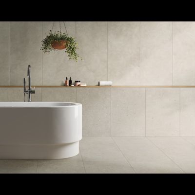 MICROCEMENT, керамогранит, 60x120 см, Кремовый, Матовый (8 мм), K947810R