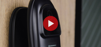 Стальная дверь   Эдинбург с зеркалом (биометрический замок)