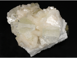 Апофиллит, Стильбит, сросток кристаллов, Индия (67*53*33 мм, 132 г) №29847