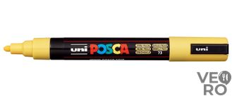 Акриловый Маркер Uni POSCA PC-5M 1,8-2,5мм, овальный наконечник, соломенно-желтый