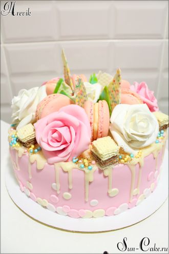 Торт с розами (3 кг.)