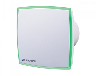 Вытяжной декоративный вентилятор с подсветкой Vents 100 LD Light (Вентс 100 ЛД Лайт зеленый)