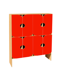 ШКАФ ДВУХЪЯРУСНЫЙ ШНД-7 (ЛДСП) 8 СЕКЦИЙ