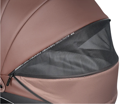 Детская коляска 3 в 1 Farfello Molly Trio Шоколадный (Экокожа)