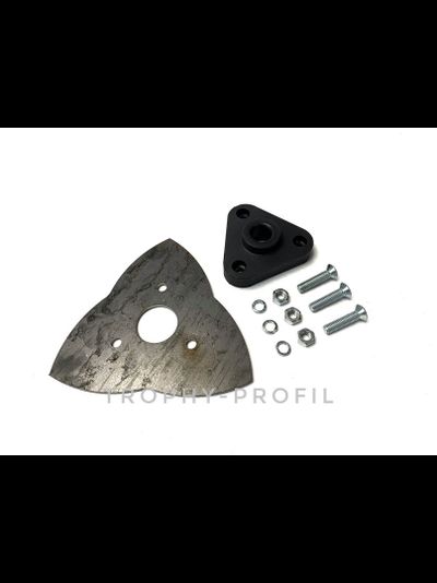 Клюз универсальный треугольный с площадкой ZST-BF "Чёрный цветок"