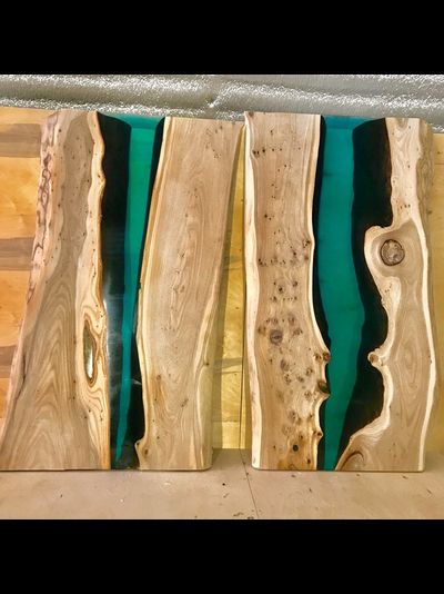 стол река из розовой акации