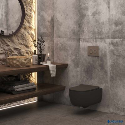 Кнопка AQUAZIA для инсталляции NOVUM O2 (Матовый хром)