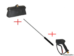 Щетка в сборе с курком RL30 и удлиннителем 1500мм; вход М22х1,5ш .