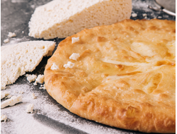 Пирог с сыром и грибами