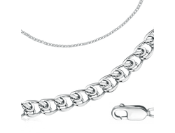 Цепь серебряная Сердечко с алмазной гранью, арт. 810501901
