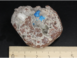 Кавансит, кристаллы на породе, Индия (45*38*21 мм, 35 г) №28633