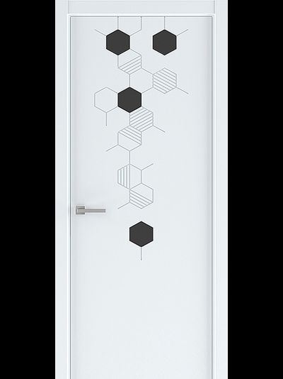 Межкомнатная дверь Экза 1 белая