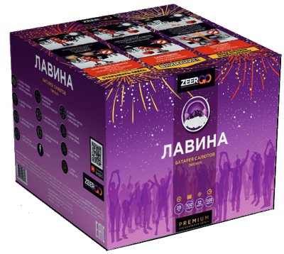 Батарея салютов ЛАВИНА (1" / 100 залпов)