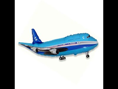 шар Самолет пассажирский,  80 см